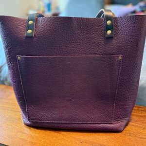 Plum Portland Leather Goods Medium Tote